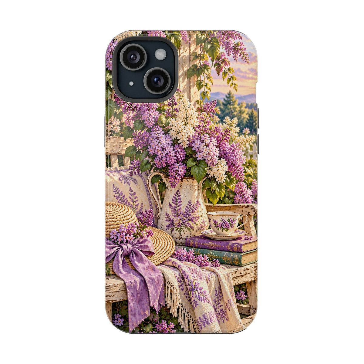 Lavender Cottage Garden Magnetic Phone Case