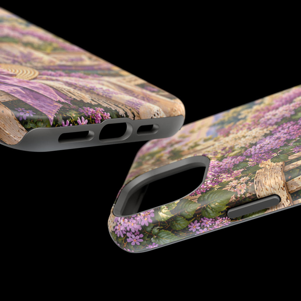 Lavender Cottage Garden Magnetic Phone Case