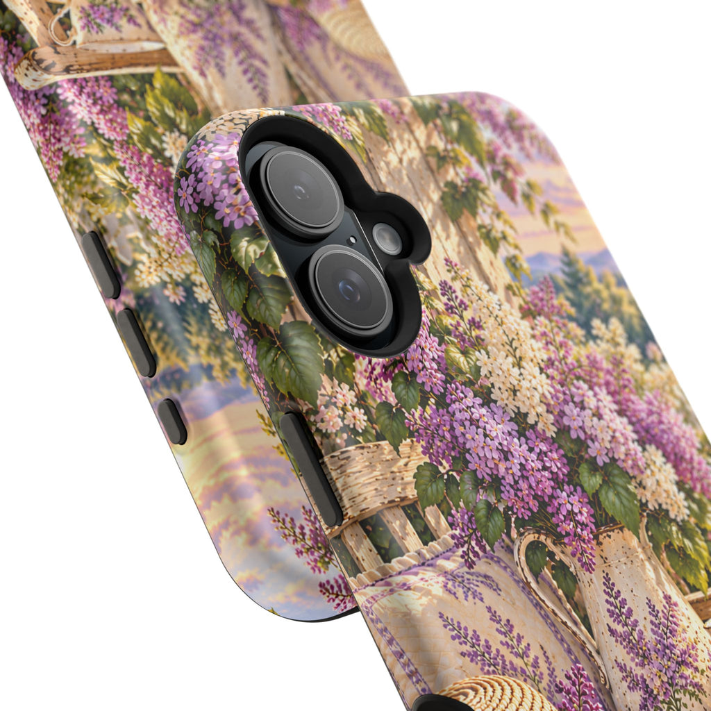 Lavender Cottage Garden Magnetic Phone Case