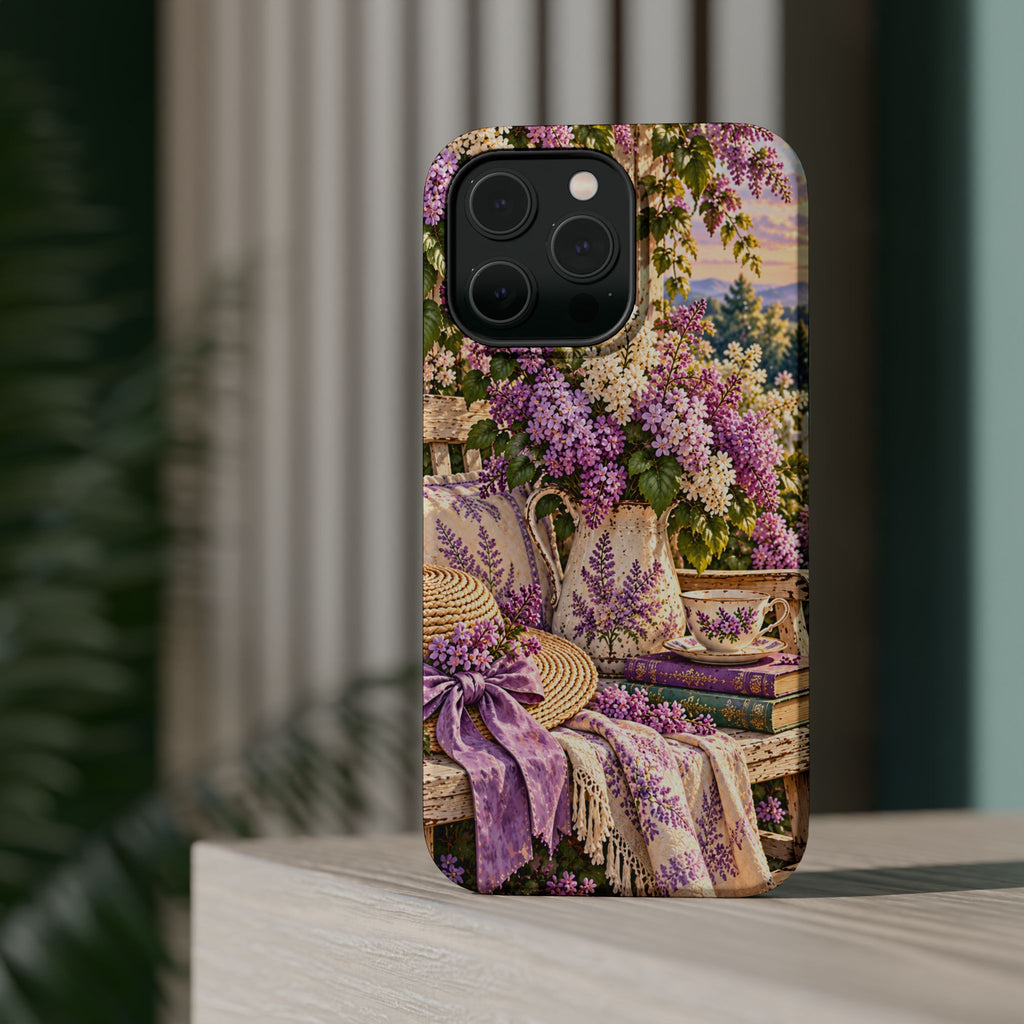 Lavender Cottage Garden Magnetic Phone Case