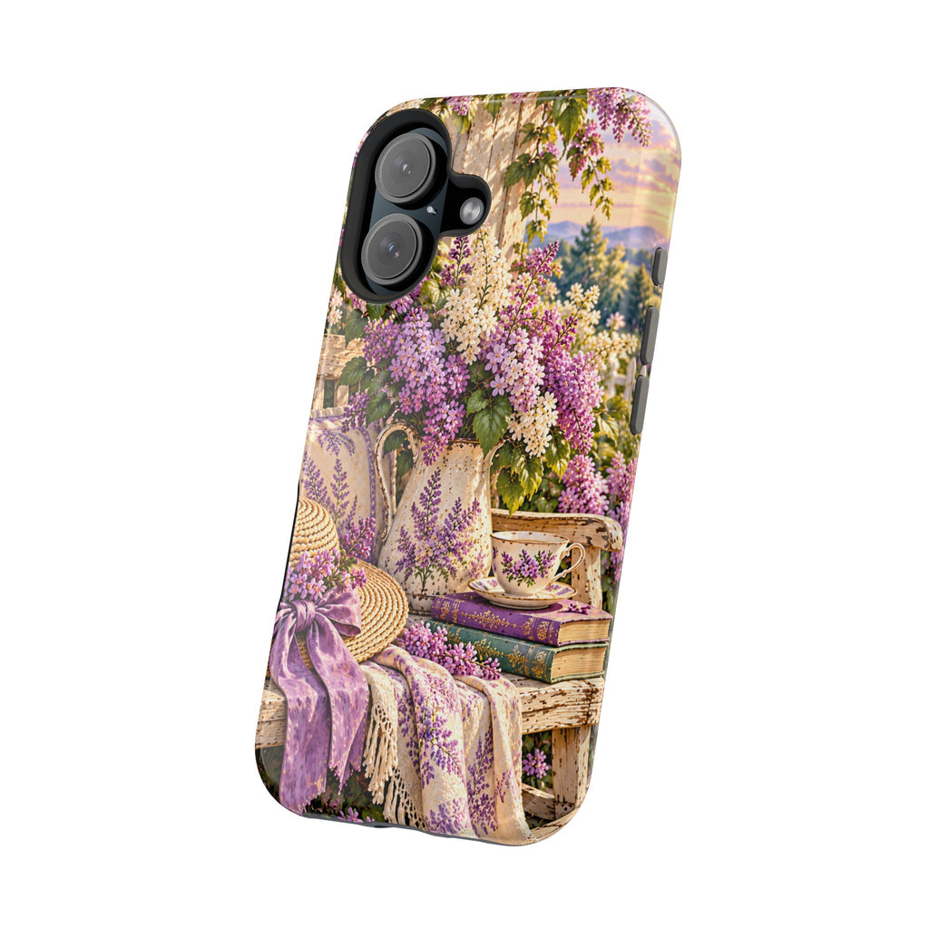Lavender Cottage Garden Magnetic Phone Case