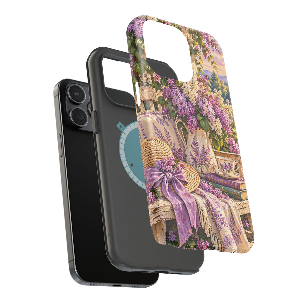 Lavender Cottage Garden Magnetic Phone Case
