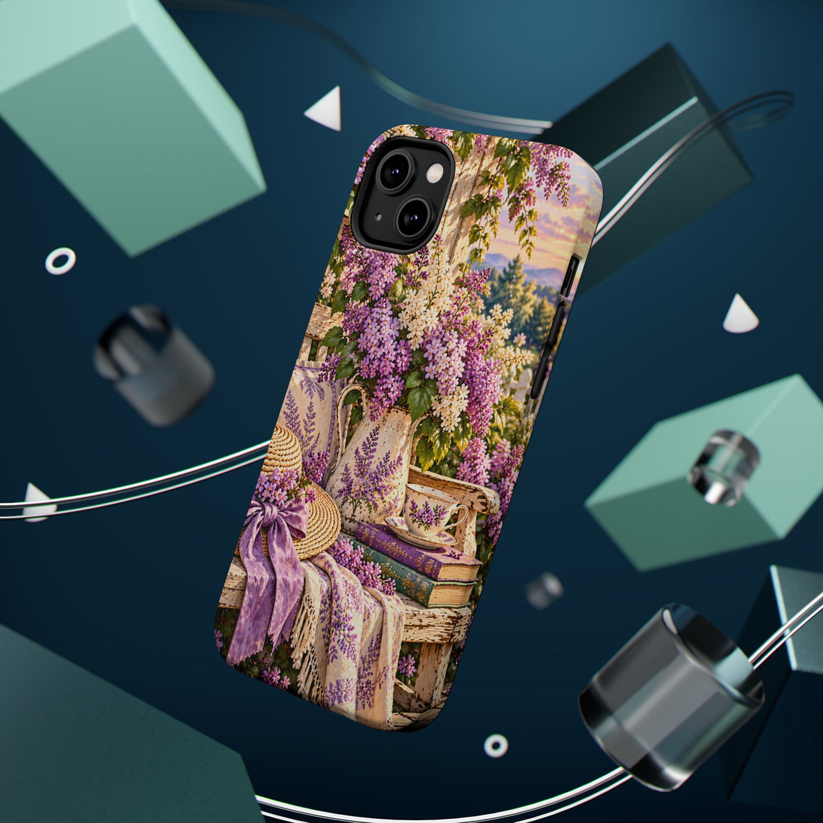 Lavender Cottage Garden Magnetic Phone Case
