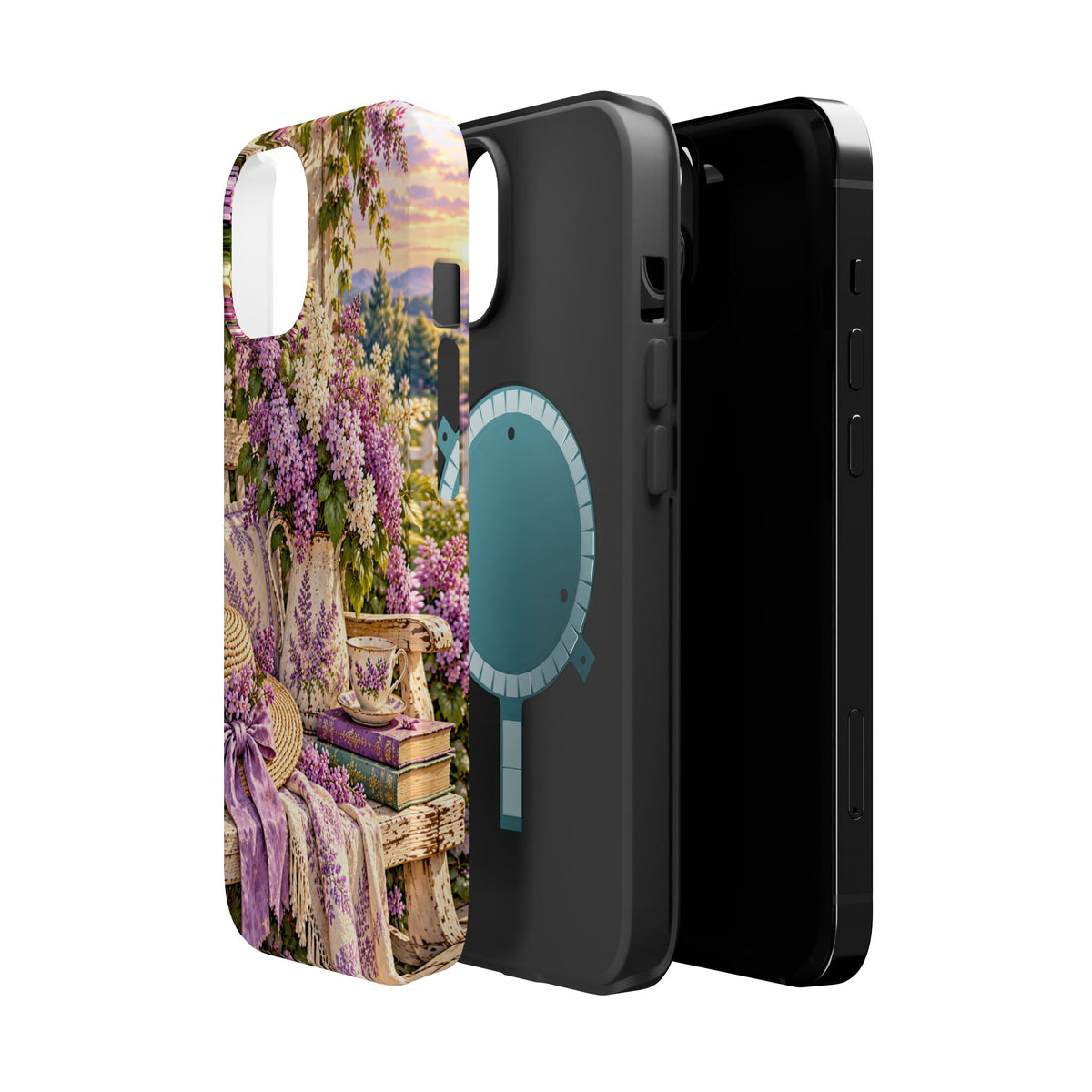 Lavender Cottage Garden Magnetic Phone Case
