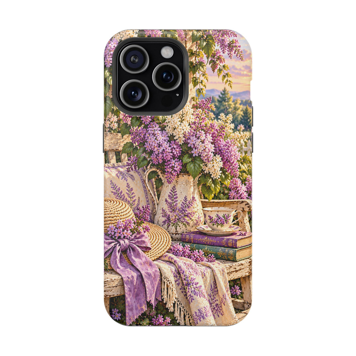 Lavender Cottage Garden Magnetic Phone Case