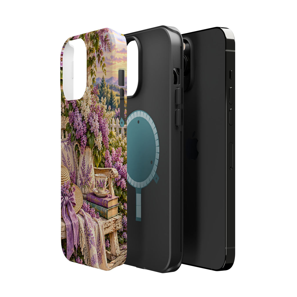 Lavender Cottage Garden Magnetic Phone Case