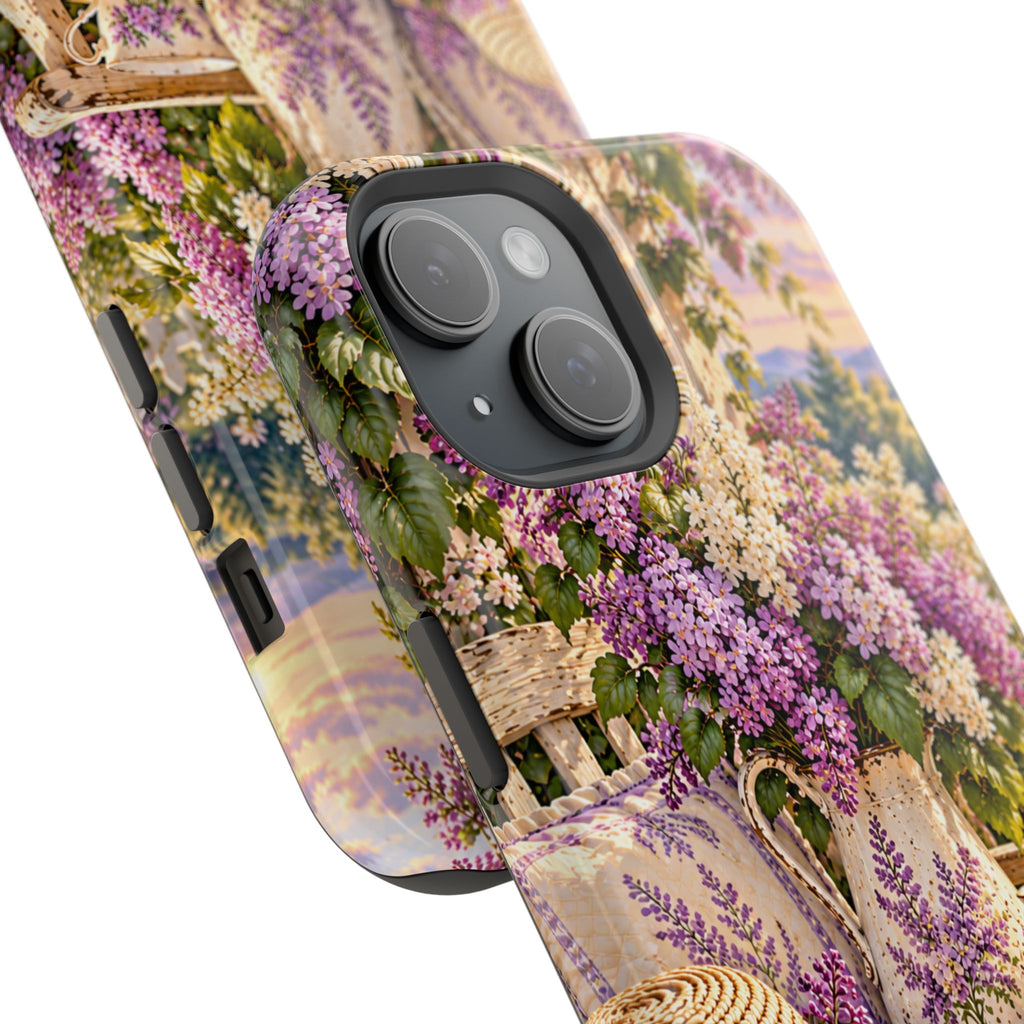 Lavender Cottage Garden Magnetic Phone Case