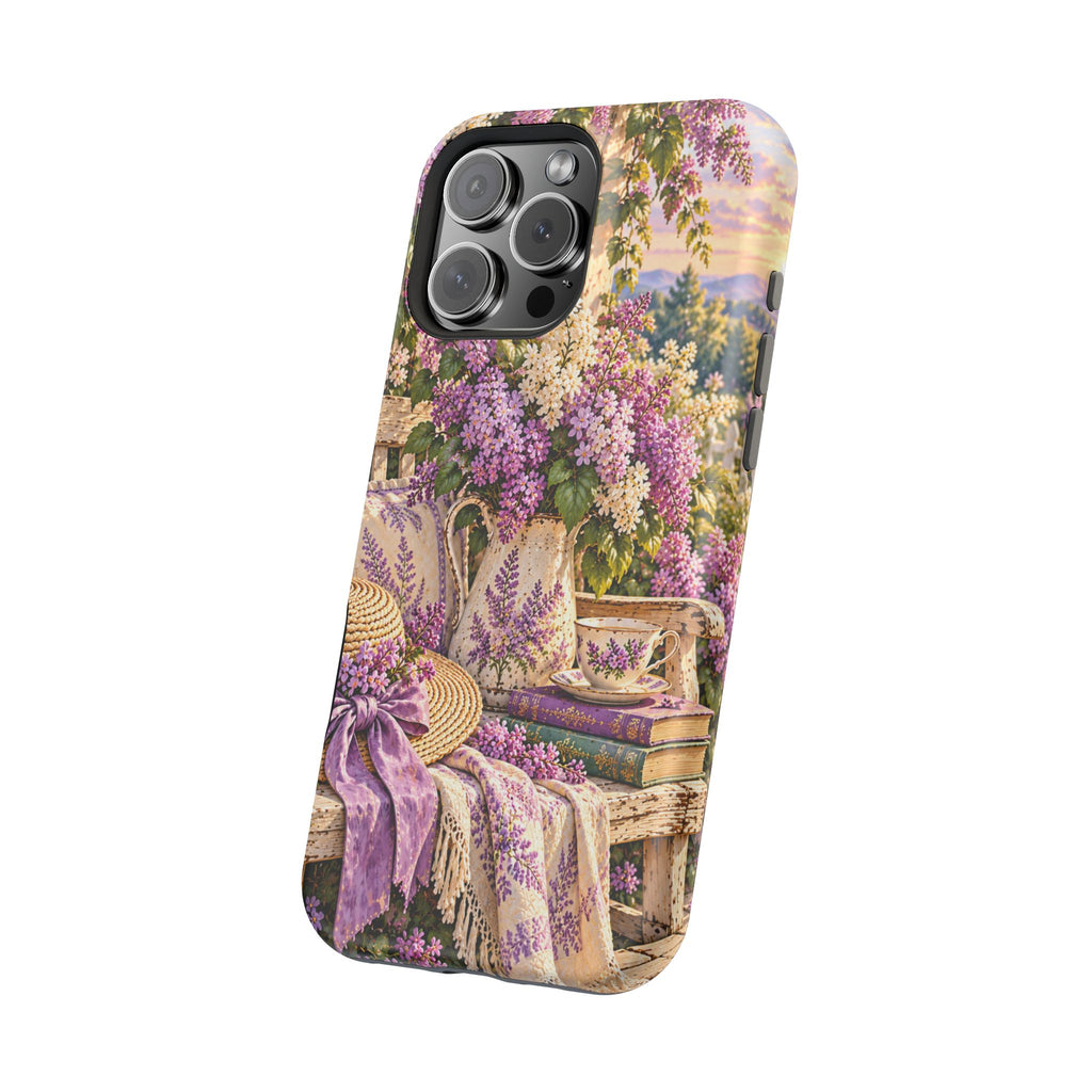 Lavender Cottage Garden Magnetic Phone Case