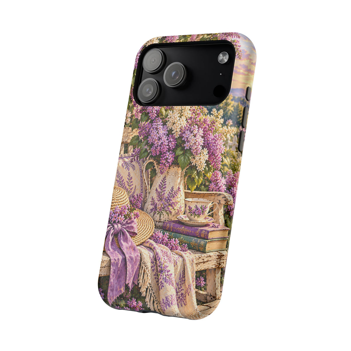 Lavender Cottage Garden Magnetic Phone Case