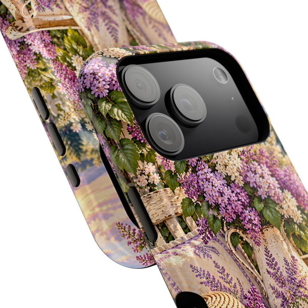 Lavender Cottage Garden Magnetic Phone Case