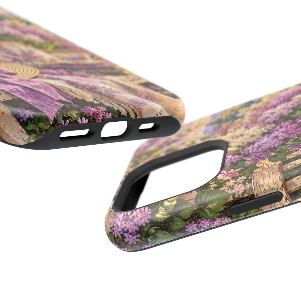 Lavender Cottage Garden Magnetic Phone Case