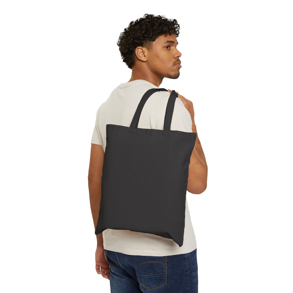 Christmas Cottage Canvas Tote — Snowy Holiday Market Bag