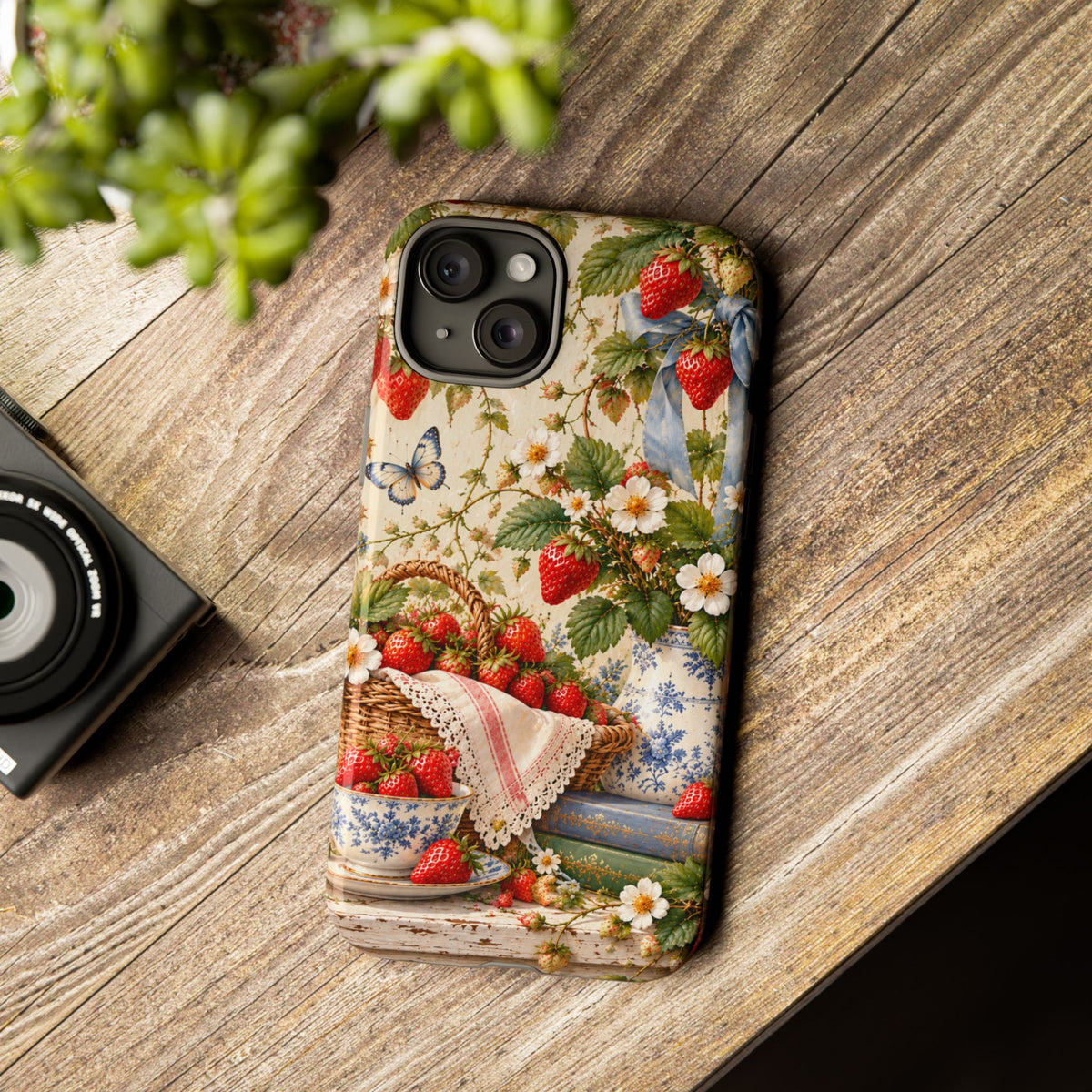 Strawberry Cottage Garden Phone Case