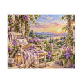 Sunset Porch Garden Jigsaw Puzzle — Cottage Landscape Puzzle