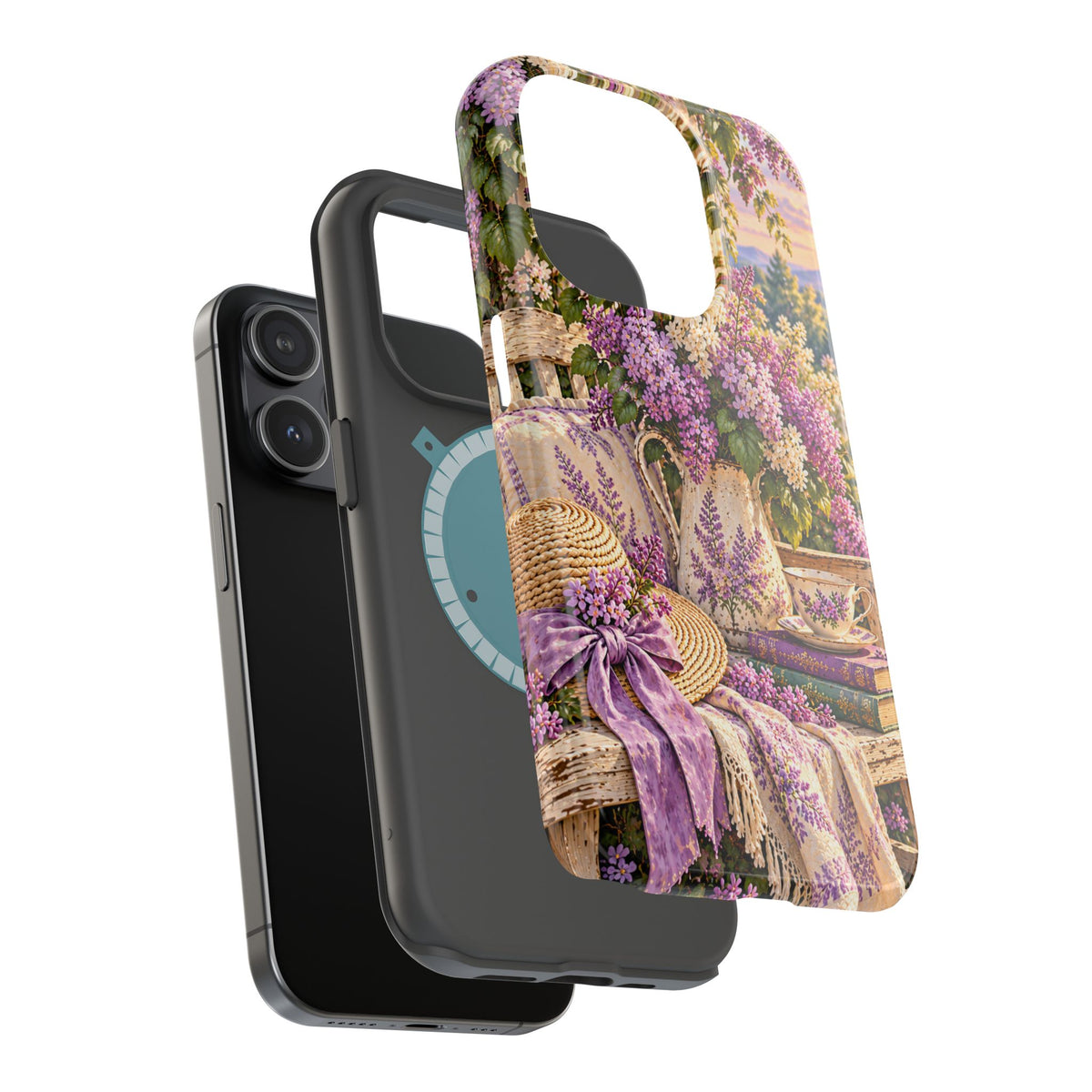 Lavender Cottage Garden Magnetic Phone Case