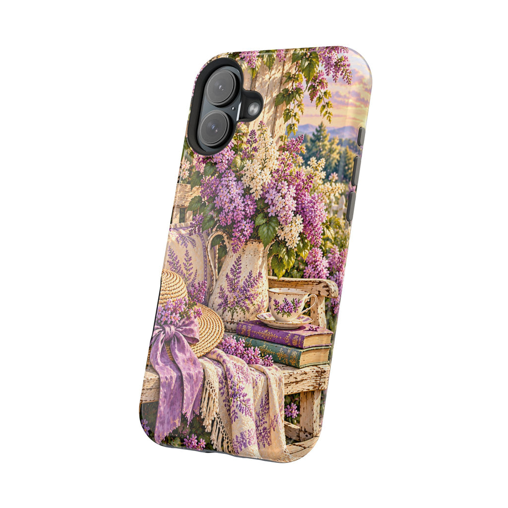 Lavender Cottage Garden Magnetic Phone Case