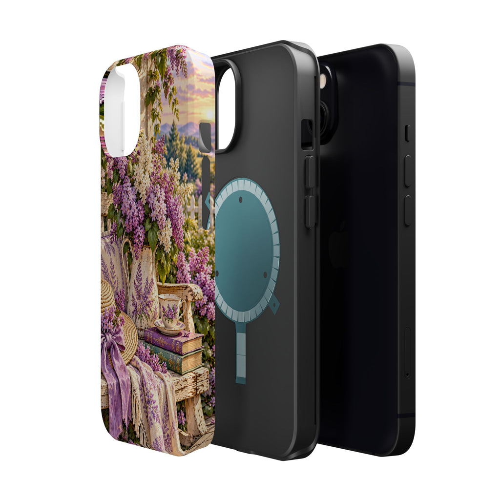 Lavender Cottage Garden Magnetic Phone Case