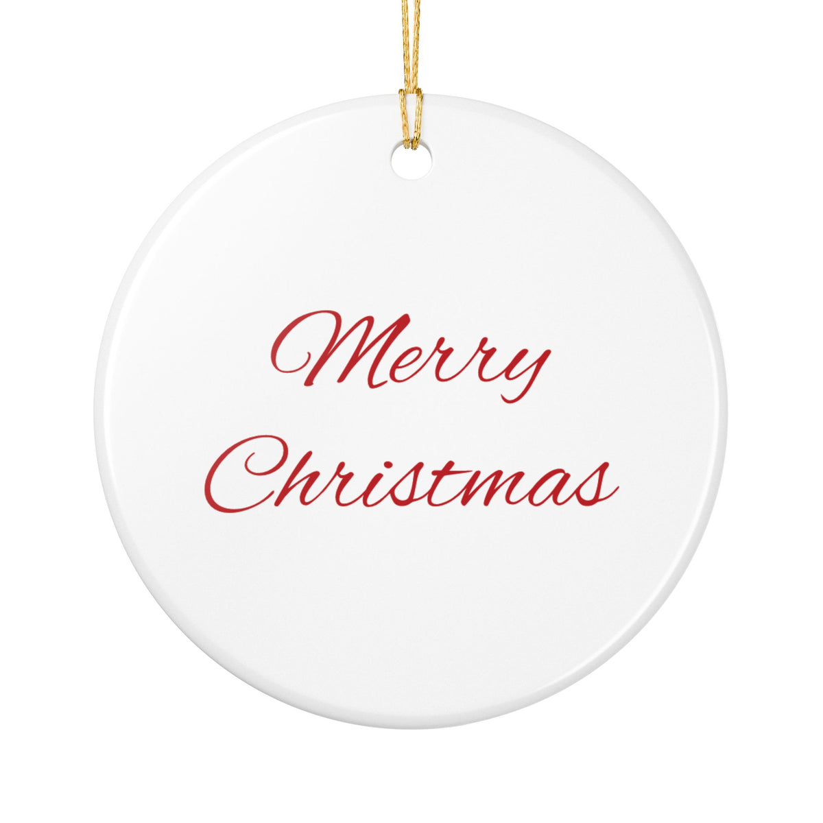 Christmas Correspondence Ceramic Ornament — Round Keepsake