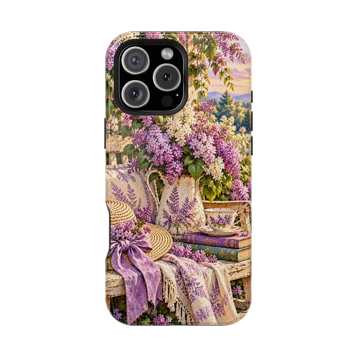 Lavender Cottage Garden Magnetic Phone Case