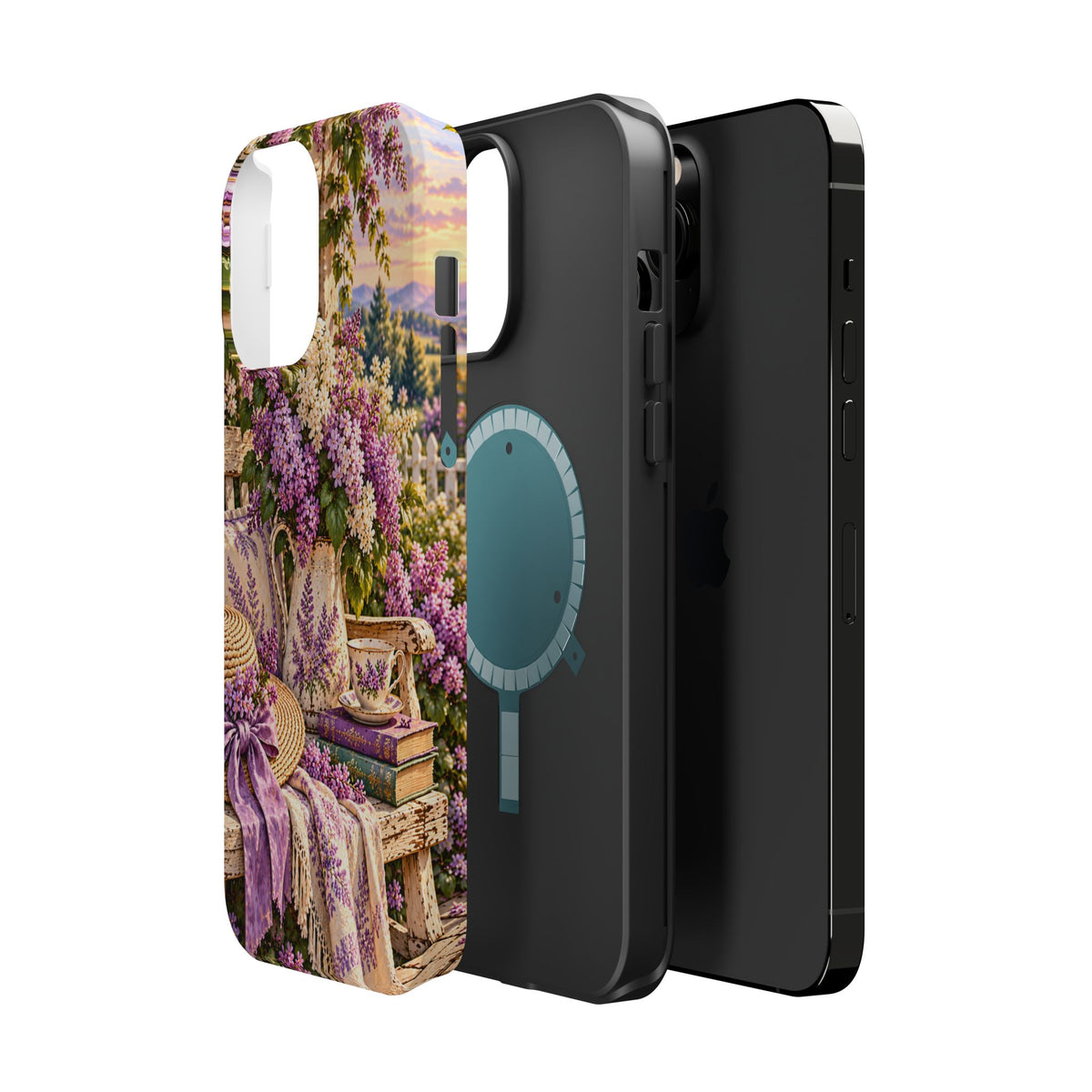 Lavender Cottage Garden Magnetic Phone Case