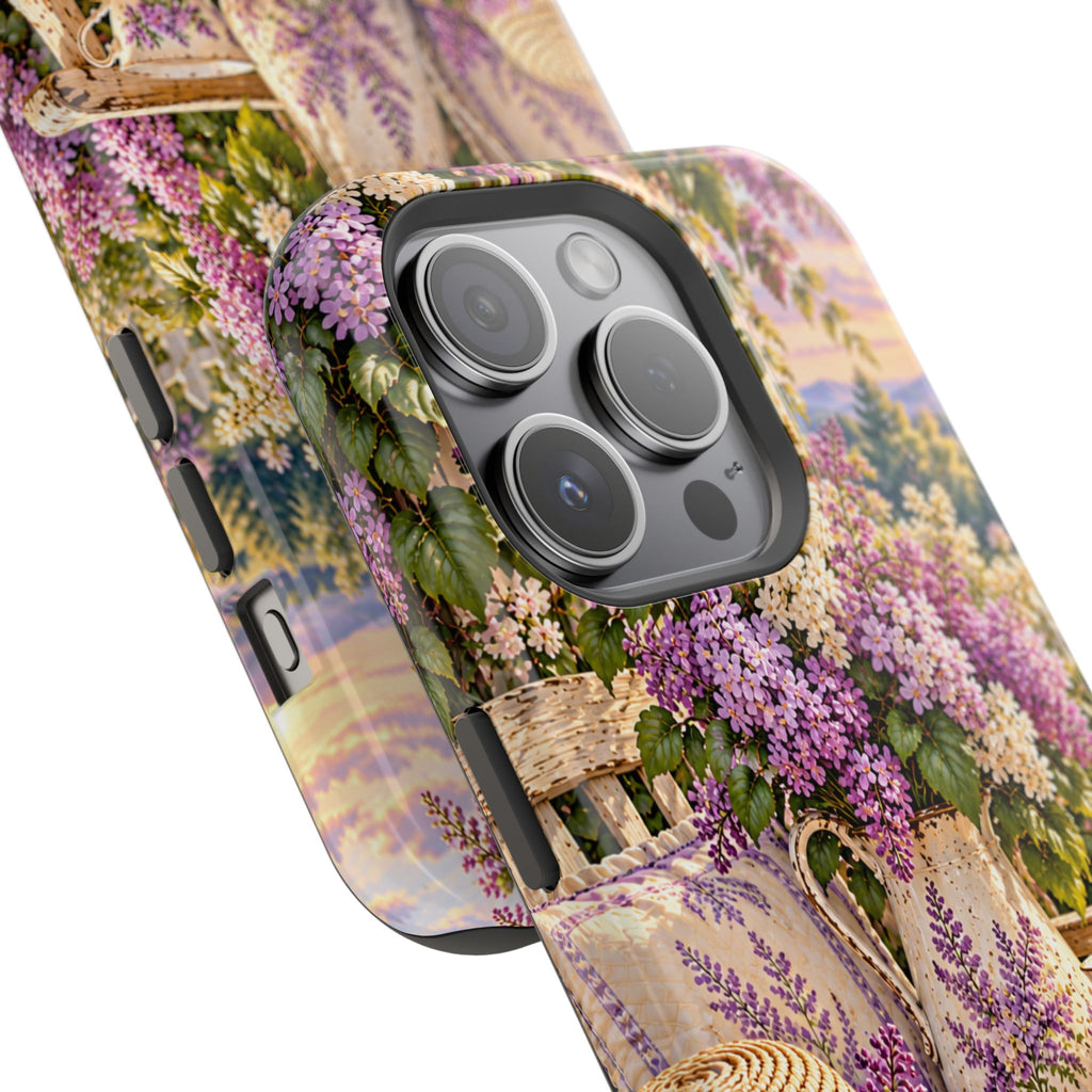 Lavender Cottage Garden Magnetic Phone Case