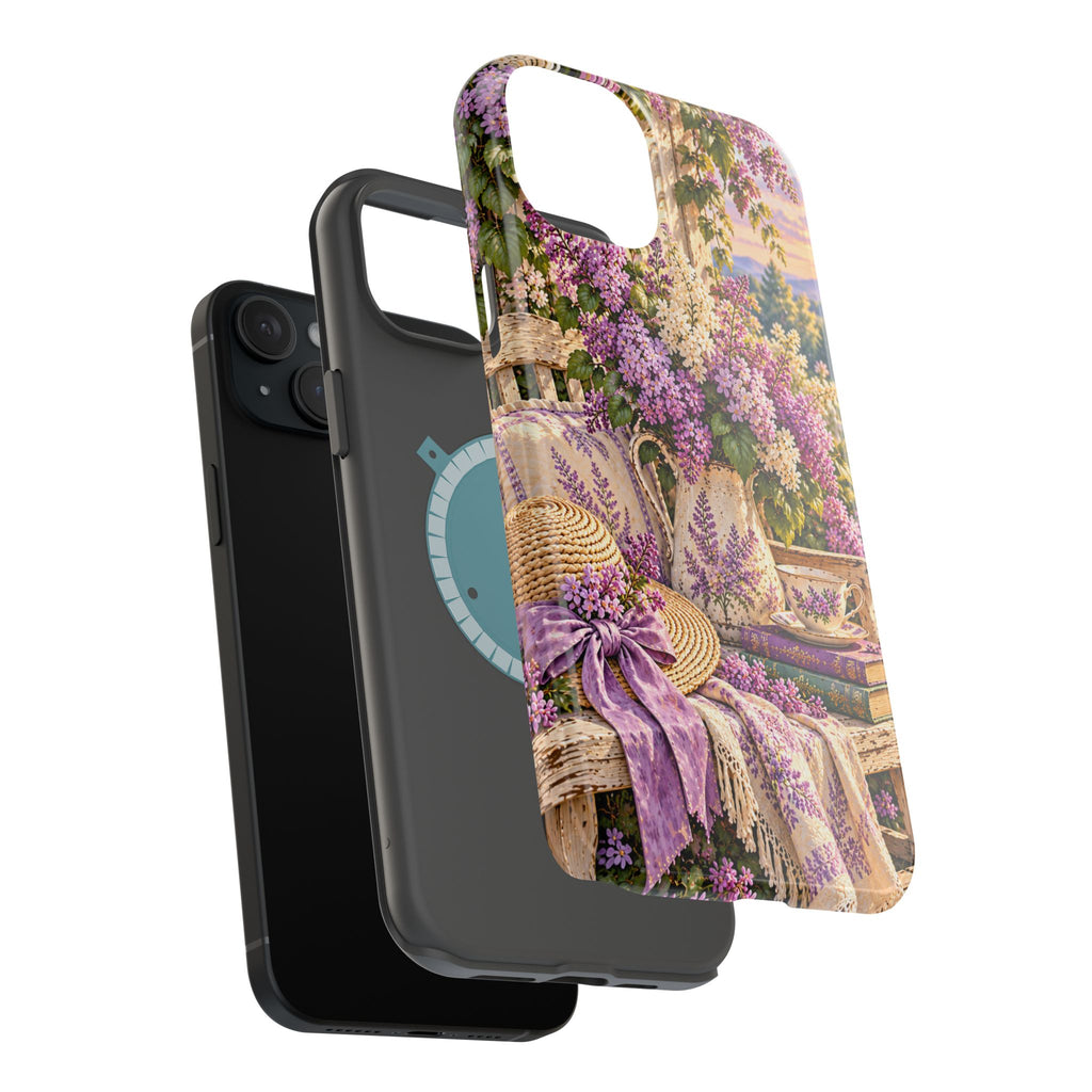 Lavender Cottage Garden Magnetic Phone Case