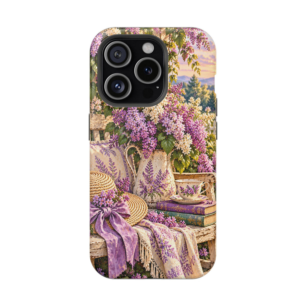Lavender Cottage Garden Magnetic Phone Case