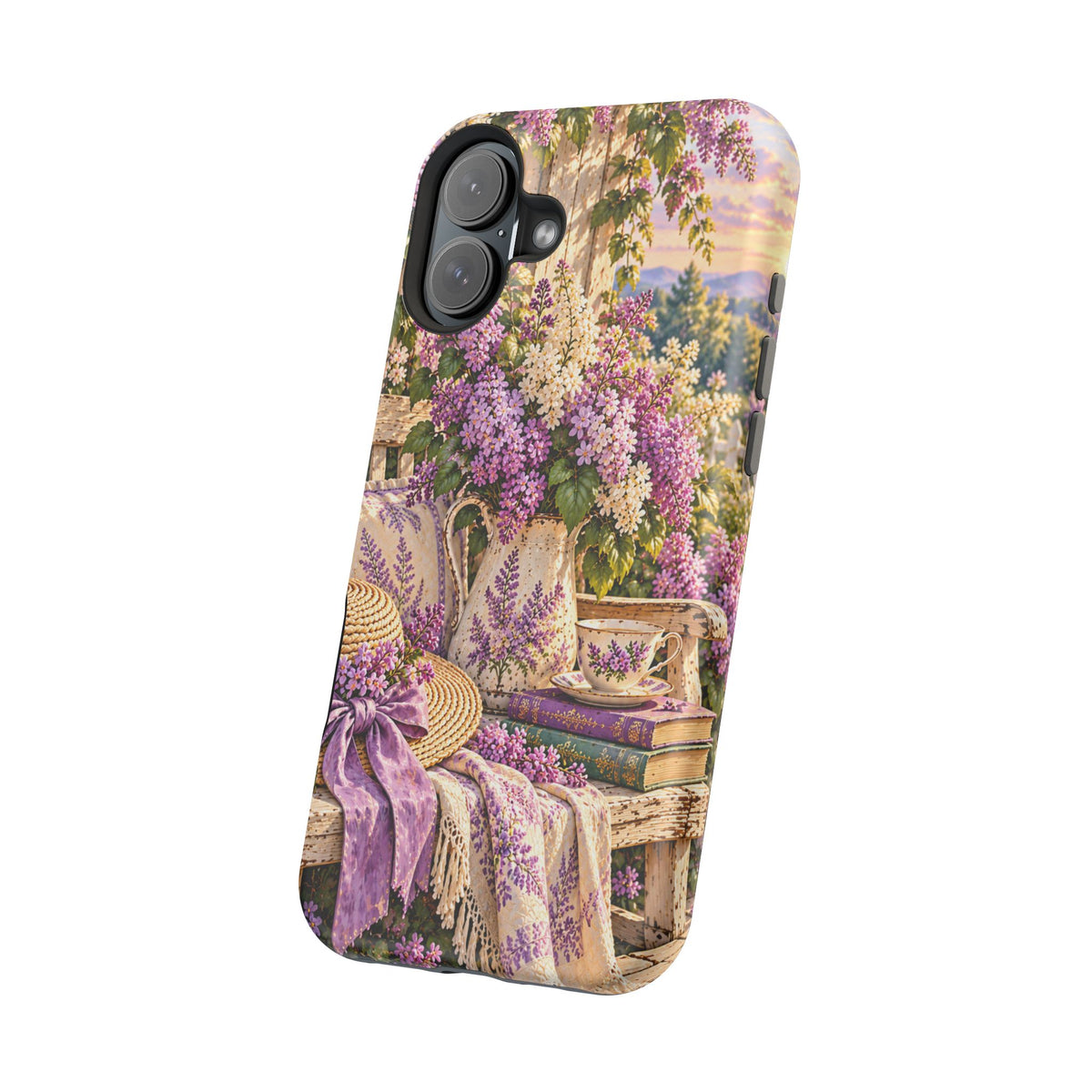 Lavender Cottage Garden Magnetic Phone Case