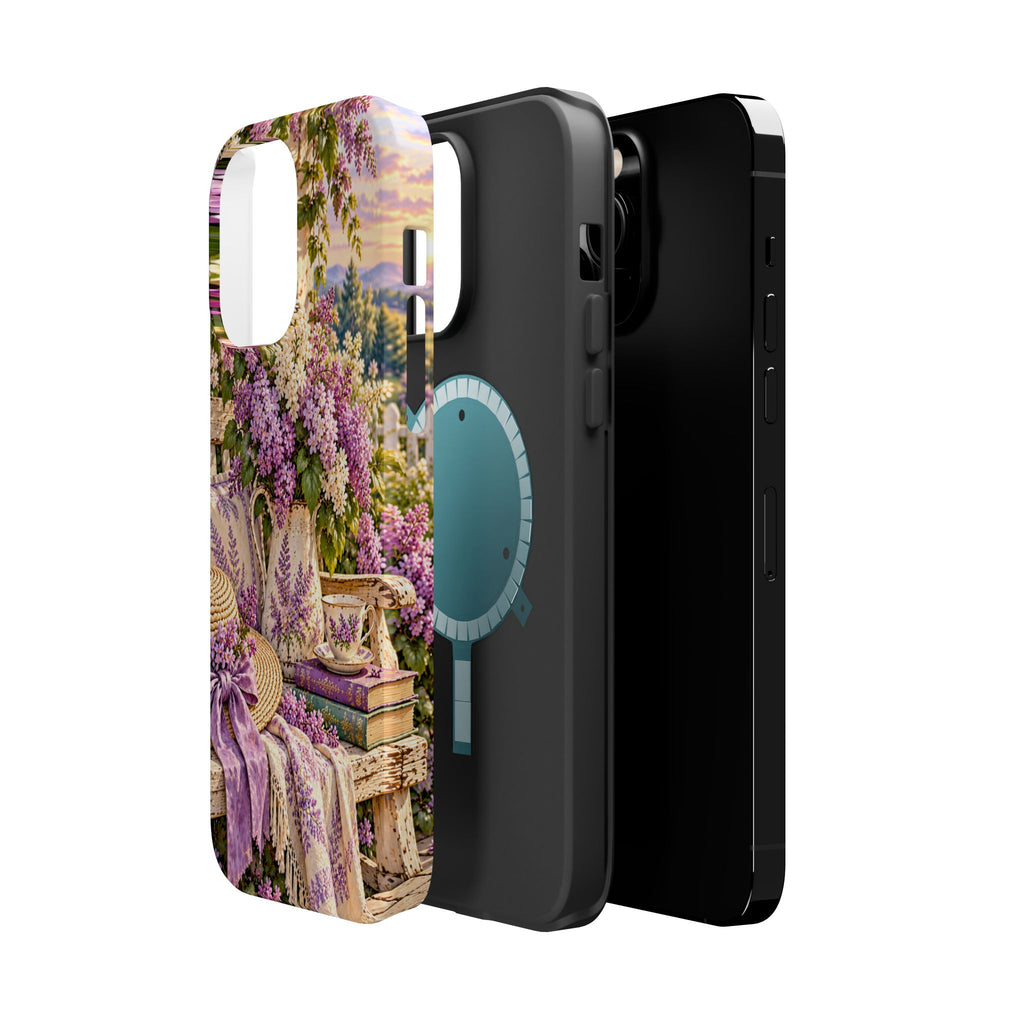 Lavender Cottage Garden Magnetic Phone Case