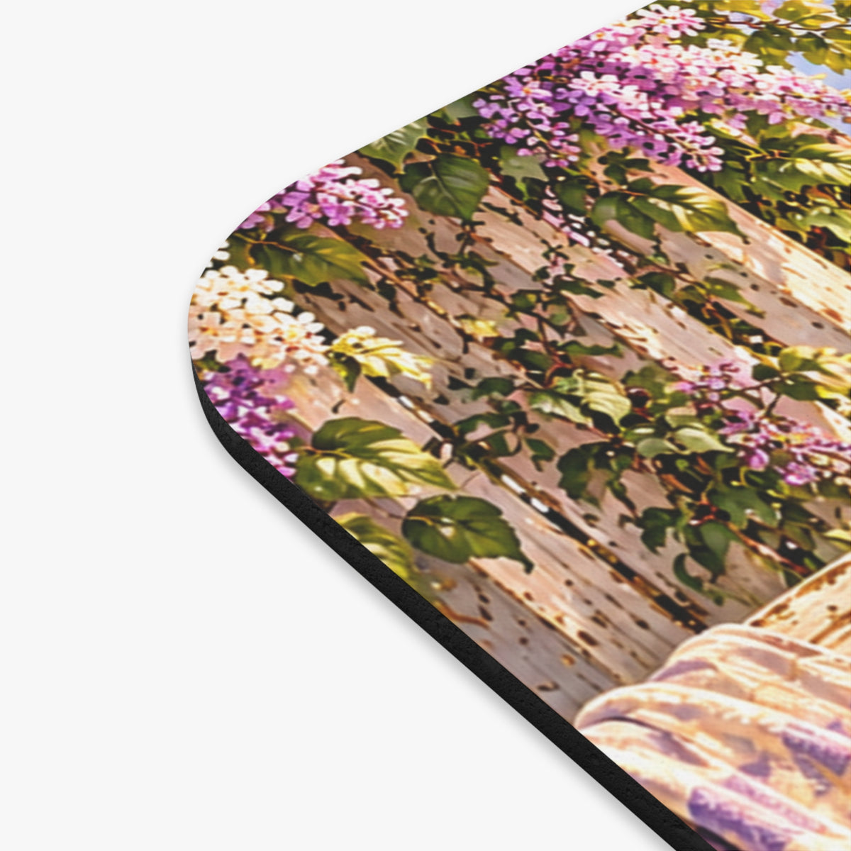 Lavender Cottage Mouse Pad — Garden Sunrise Desk Decor
