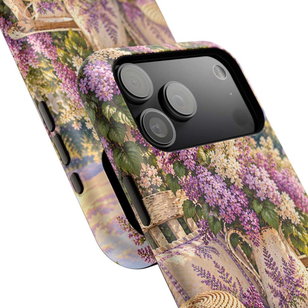 Lavender Cottage Garden Magnetic Phone Case