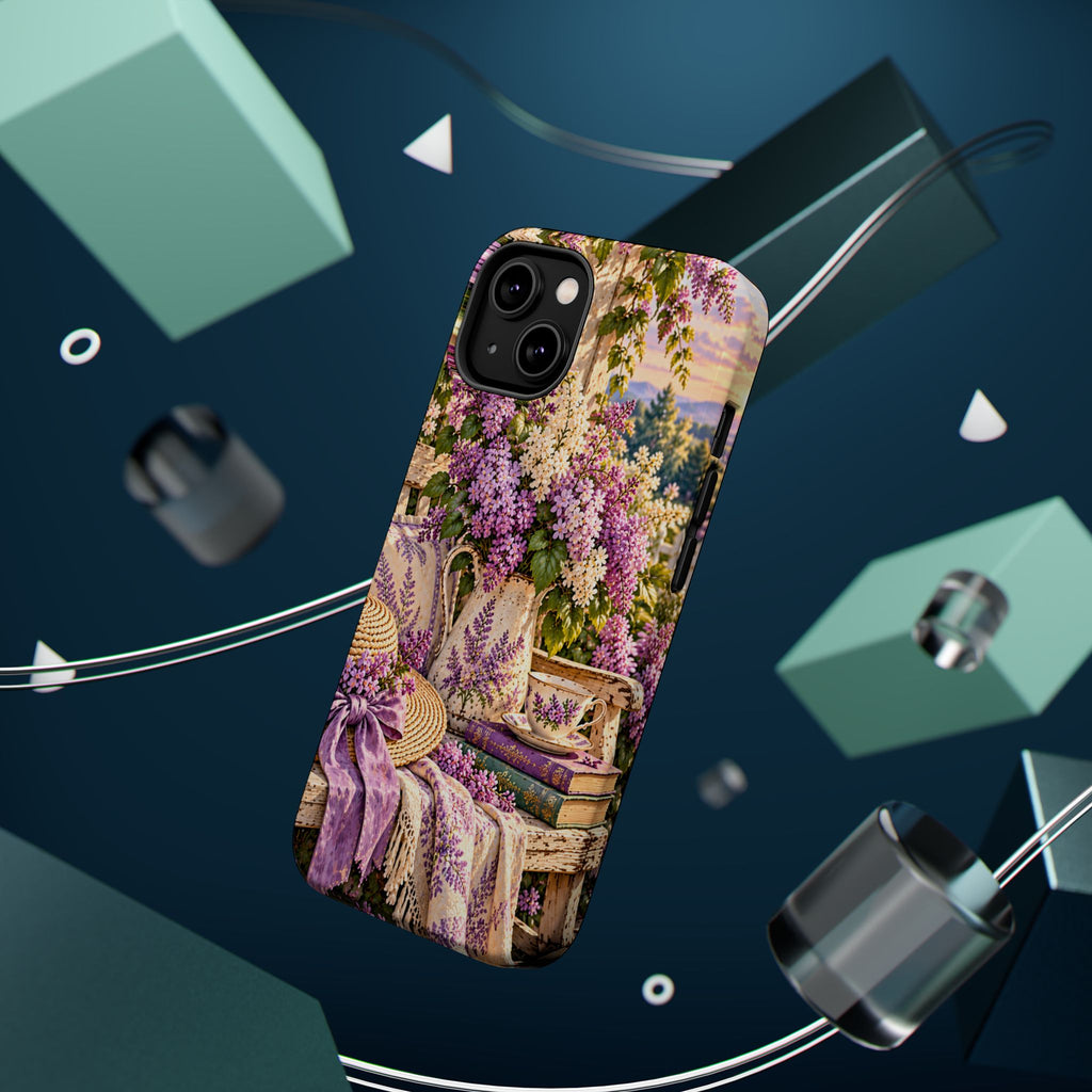 Lavender Cottage Garden Magnetic Phone Case