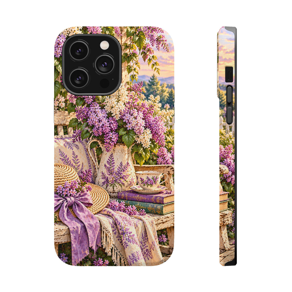 Lavender Cottage Garden Magnetic Phone Case