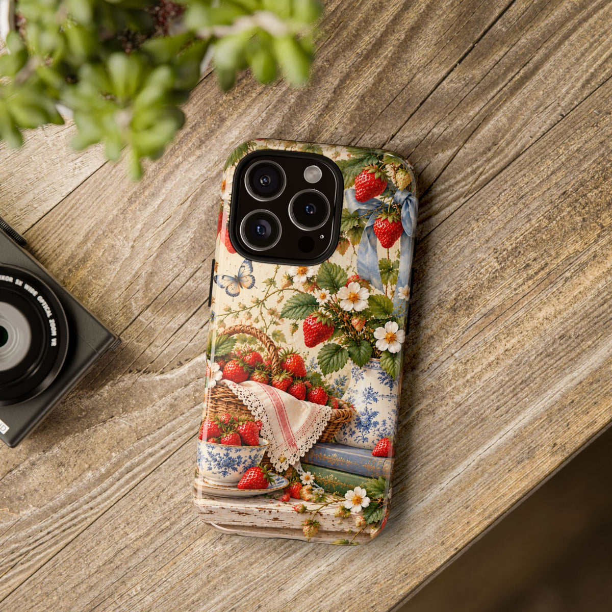 Strawberry Cottage Garden Phone Case
