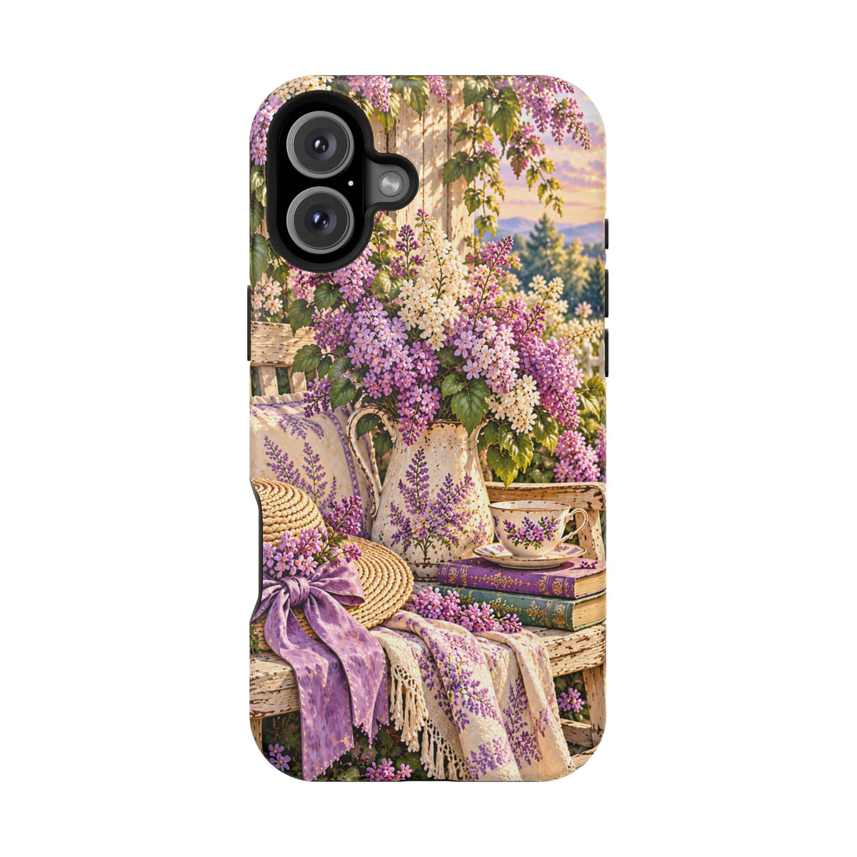 Lavender Cottage Garden Magnetic Phone Case
