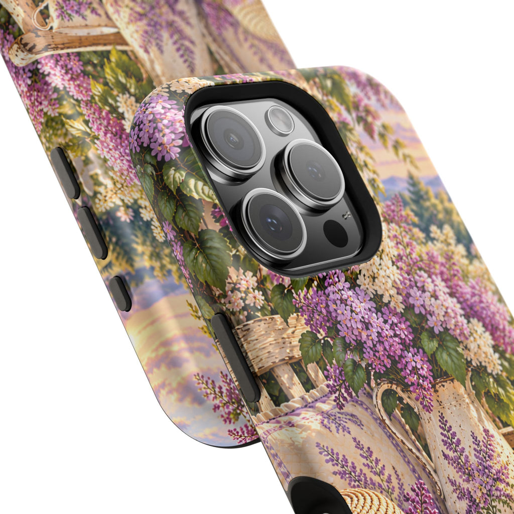 Lavender Cottage Garden Magnetic Phone Case