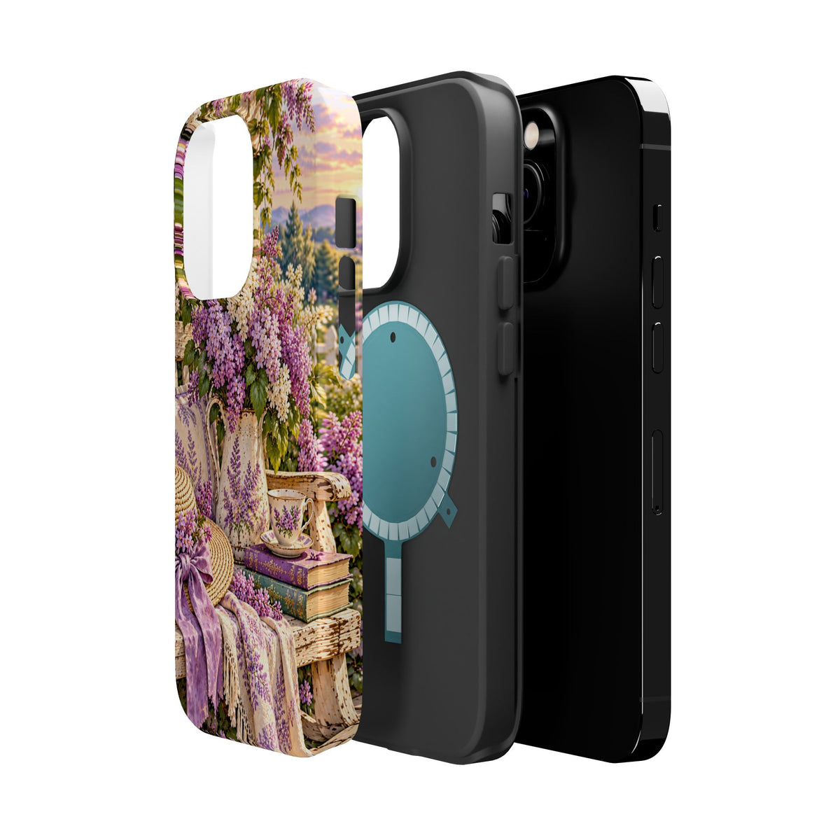 Lavender Cottage Garden Magnetic Phone Case