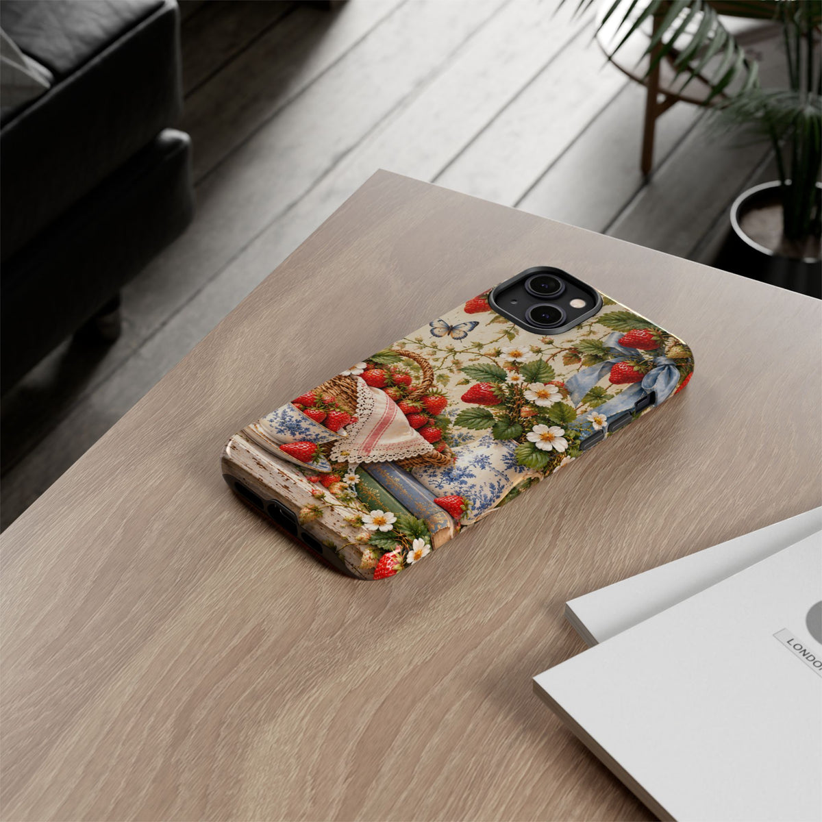 Strawberry Cottage Garden Phone Case