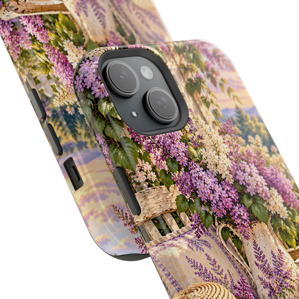 Lavender Cottage Garden Magnetic Phone Case