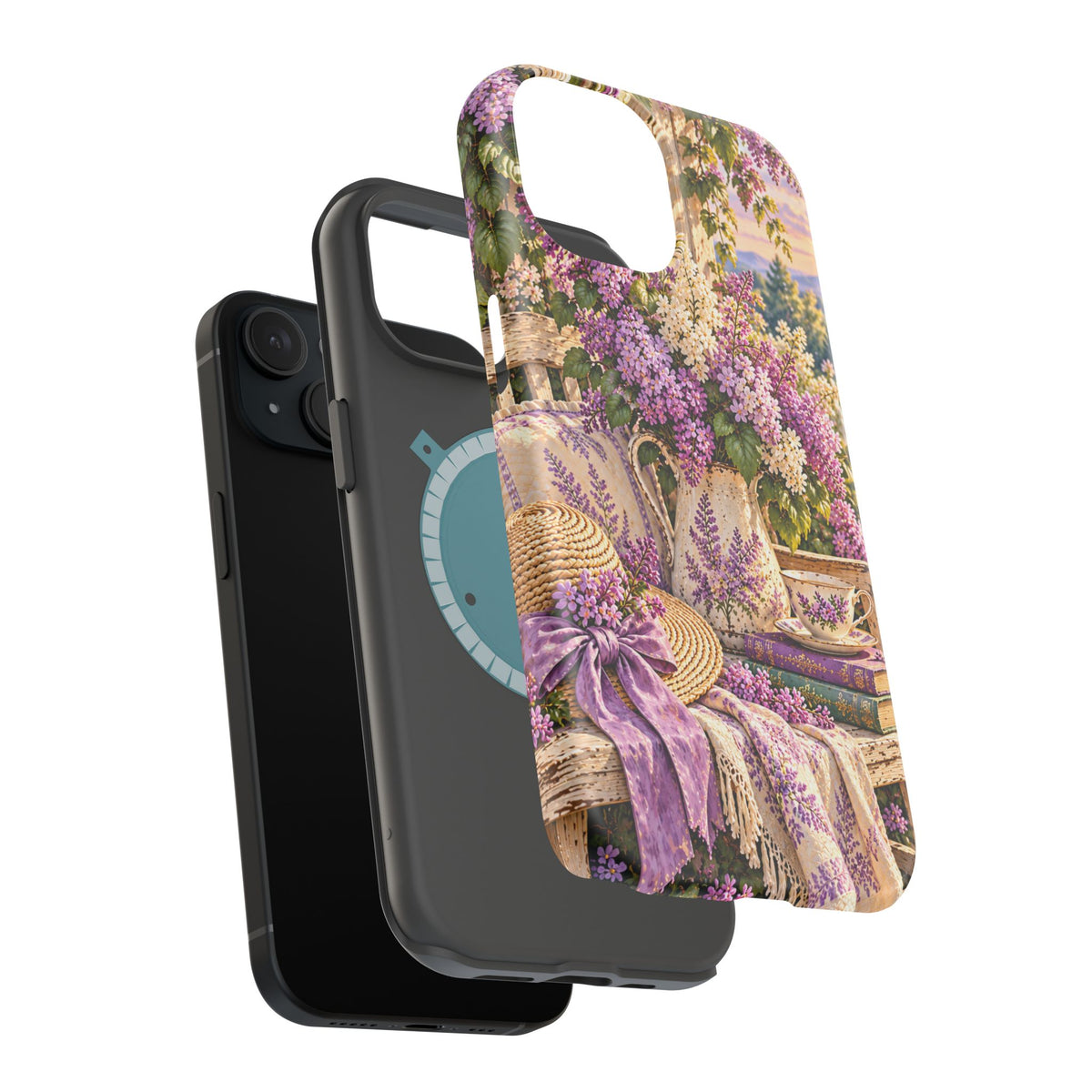 Lavender Cottage Garden Magnetic Phone Case